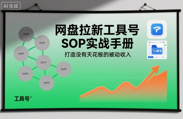 网盘拉新工具号SOP实战手册，打造没有天花板的被动收入-高东资源网