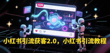 小红书引流获客2.0，小红书引流教程-高东资源网