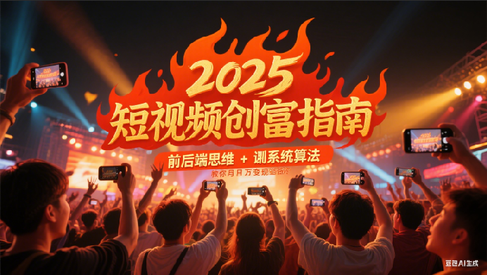 2025短视频创富指南，前后端思维 + 系统算法，教你月入过万变现路径-高东资源网