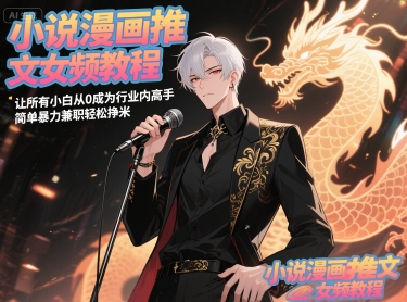 小说漫画推文女频教程，让所有小白从0成为行业内高手，简单暴力兼职轻松挣米-高东资源网