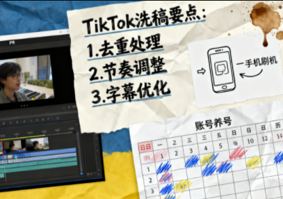 TikTok洗稿剪辑全流程课-高东资源网