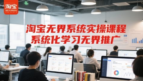 淘宝无界系统实操课程，系统化学习无界推广-高东资源网