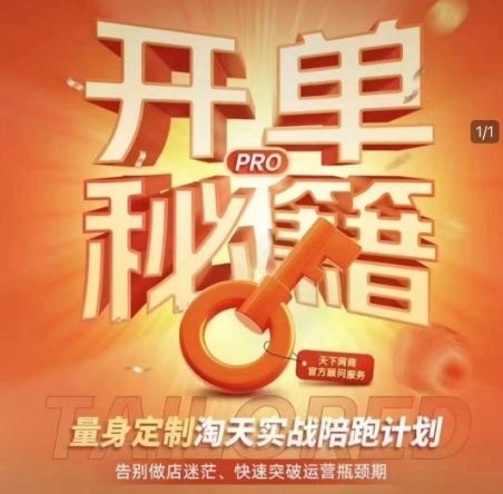 淘宝开单秘籍PRO，量身定制淘天实战陪跑计划，告别做店迷茫、快速突破运营瓶颈期（更新6月）-高东资源网