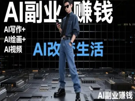 AI改变生活（Ai写作+AI绘画+Ai视频），AI副业挣钱-高东资源网