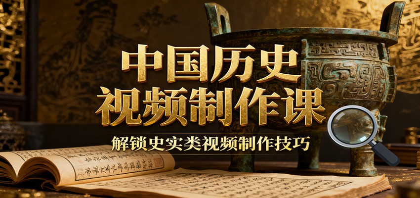 中国历史视频制作课:疆域地图集+参考文案+练习素材,解锁史实类视频制作技巧-高东资源网