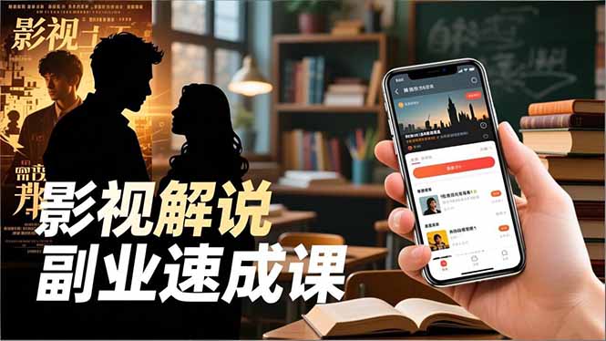 Tk影视解说副业速成课,软件安装、全流程实操、爆款预设,新手两周变现-高东资源网
