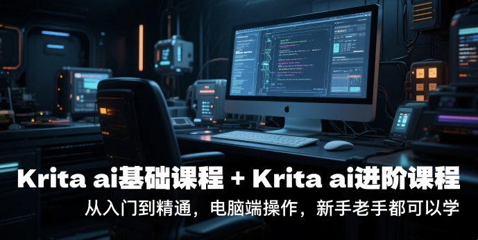 krita ai基础课程+Krita ai进阶课程，从入门到精通，电脑端操作，新手老手都可以学-高东资源网