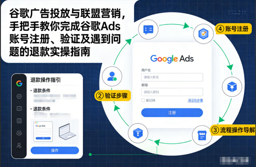 谷歌广告投放与联盟营销，手把手教你完成谷歌Ads账号注册、验证及遇到问题的退款实操指南-高东资源网