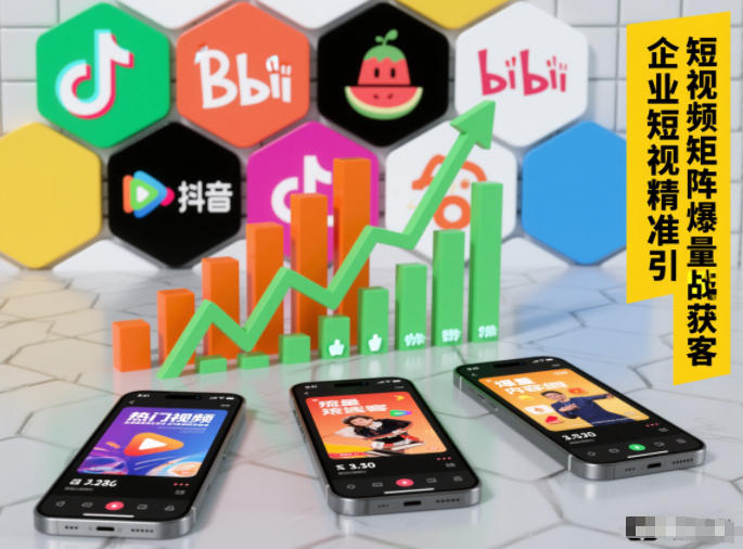 企业短视频精准引流矩阵获客，短视频矩阵爆量战法-高东资源网