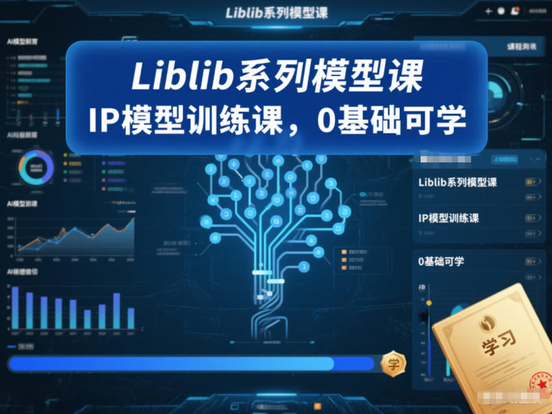 Liblib系列模型课，IP模型训练课，0基础可学-高东资源网