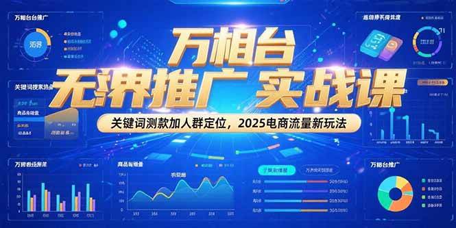 （15192期）万相台无界推广实战课，关键词测款加人群定位，2025电商流量新玩法-高东资源网