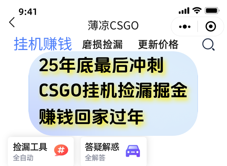 12月年底抓紧最后一个月,用CSGO游戏挂机捡漏掘金赚钱掘金,一部手机轻松日入500+-高东资源网
