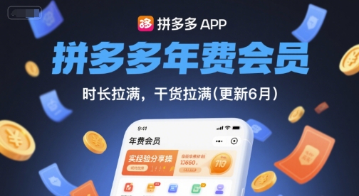 拼多多年费会员,实经验分享操,时长拉满,干货拉满(更新12月)-高东资源网