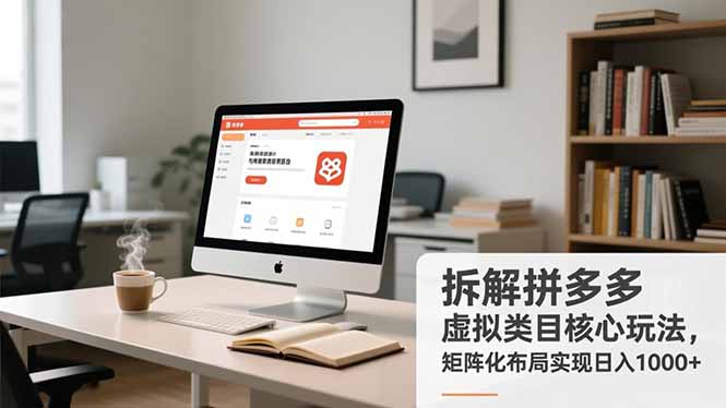 拆解拼多多虚拟类目核心玩法，矩阵化布局实现日入1000+-高东资源网