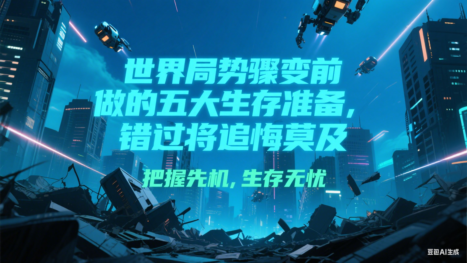 付费文章《世界局势骤变前必做的五大生存准备，错过将追悔莫及》-高东资源网
