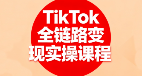 小杨老师·TikTok全链路变现实操课程-高东资源网