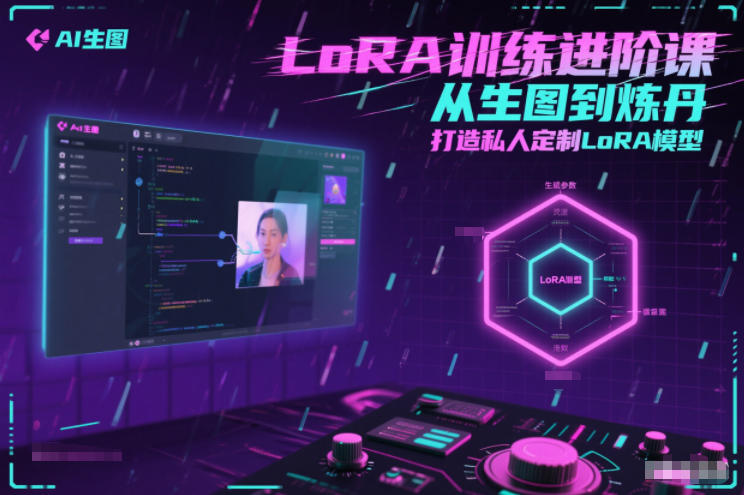 LoRA训练进阶课，从生图到炼丹，打造私人定制LoRA模型-高东资源网
