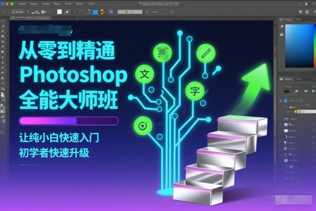 从零到精通Photoshop全能大师班,让纯小白快速入门,初学者快速升级-高东资源网