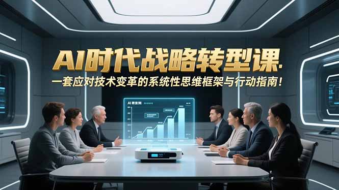 AI时代战略转型课：一套应对技术变革的系统性思维框架与行动指南！-高东资源网