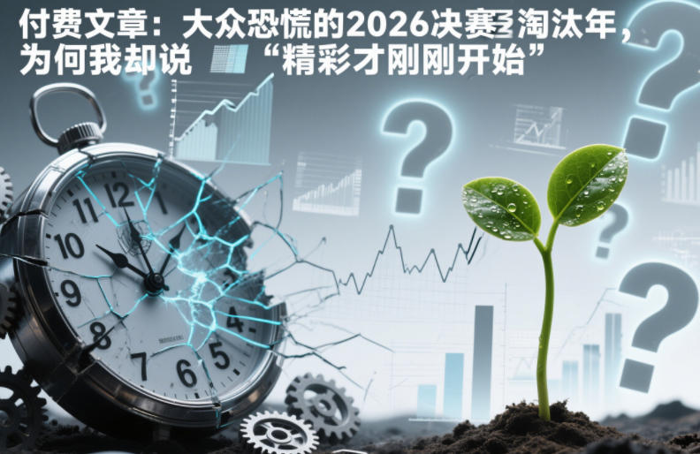 付费文章：大众恐慌的2026决赛淘汰年，为何我却说“精彩才刚刚开始”？-高东资源网