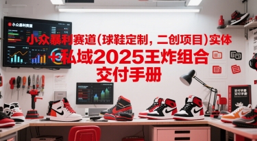 小众暴利赛道(球鞋定制，二创项目)实体+私域2025王炸组合 交付手册-高东资源网