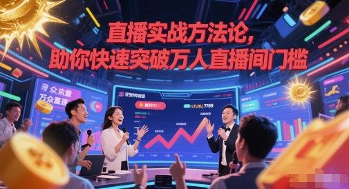 直播实战方法论，助你快速突破万人直播间门槛-高东资源网